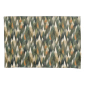 エレガントな松の木の模様 | 素朴な森林 枕カバー (正面)