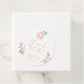 エレガントな桃の花のブライダルシャワー フェイバータグ (インサイチュ)