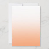 エレガントな桃色オレンジのフズ ウェディング オープンシーティング (裏面)