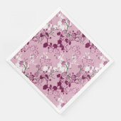 エレガントな桜のピンク バーガンディー ホワイトの花 (コーナー)