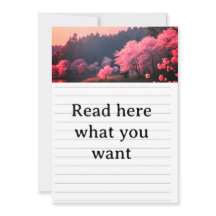 エレガントな桜の花のウェディング招待状 - ロマンティック