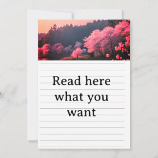 エレガントな桜の花のウェディング招待状 - ロマンティック 招待状