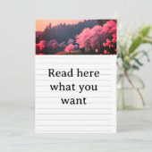 エレガントな桜の花のウェディング招待状 - ロマンティック 招待状 (スタンド正面)