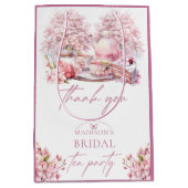 エレガントな桜の花のブライダルティー ミディアムペーパーバッグ (正面)