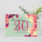 エレガントな桜の花のルースティックテール 招待状 (スタンド正面)