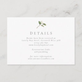 エレガントな桜の花の結婚式同封カード エンクロージャーカード