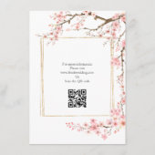 エレガントな桜の花 エンクロージャーカード (裏面)