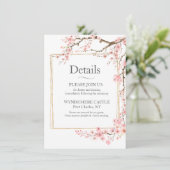 エレガントな桜の花 エンクロージャーカード (スタンド正面)