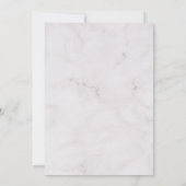 エレガントな桜ピンクのウェディングシャワーパーティー 招待状 (裏面)