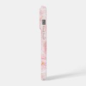 エレガントな桜柄のシャーぺイ・ブランケット iPhoneケース (左側面)