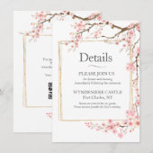 エレガントな桜 エンクロージャーカード (正面/裏面)