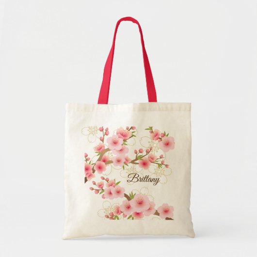 エレガントな桜 トートバッグ (正面)