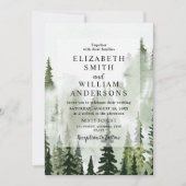 エレガントな森のウェディング 招待状 (正面)