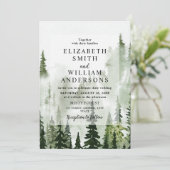 エレガントな森のウェディング 招待状 (スタンド正面)