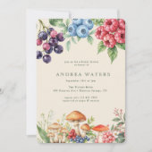 エレガントな森 | フォレスト ボタニカル ブライダル シャワー 招待状 (正面)