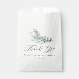 エレガントな植物のグリーンとゴールドのベリーの感謝 フェイバーバッグ