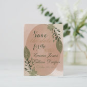 エレガントな植物のグリーン 案内ポストカード (スタンド正面)