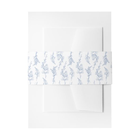 エレガントな植物のスナップドラゴン 招待状ベリーバンド (正面例)