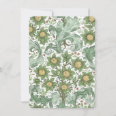 エレガントな植物のブライダル ウェディング・ＲＳＶＰカード 招待状 (裏面)