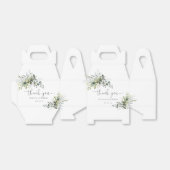 エレガントな植物のベビーシャワーのお礼箱 フェイバーボックス (折り畳みなし)