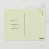 エレガントな植物の柑橘類のフルーツ感謝ポストカード ポストカード (裏面)