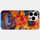 エレガントな植物の蘭のデザイン Case-Mate iPhoneケース (裏面 (横))