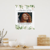 エレガントな植物の追悼 ポスター (キッチン)