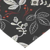 エレガントな植物パターン ショートテーブルランナー (コーナー)