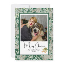 エレガントな植物写真のヴィンテージクリスマス