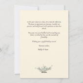 エレガントな植物写真 ヴィンテージ クリスマス シャンパン (裏面)