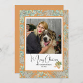 エレガントな植物写真 ヴィンテージ クリスマス 砂漠 (正面/裏面)