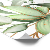 エレガントな植物学メモリアル ポスター (角)