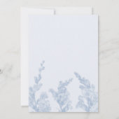 エレガントな植物画の結婚式招待状 招待状 (裏面)