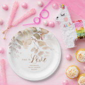 エレガントな植物 フラワーのブライズシャワー ペーパープレート (パーティー)