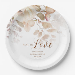 エレガントな植物 フラワー ブライダル シャワー ペーパープレート