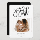 エレガントな楽しい写真 シーズンカード (正面/裏面)