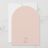 エレガントな歓迎小さな野の花のベイビーシャワー 招待状 (裏面)