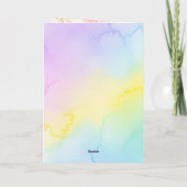 エレガントな母の日のアートワーク カード (裏面)