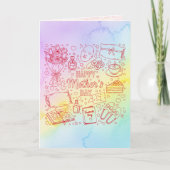 エレガントな母の日のアートワーク カード (正面)