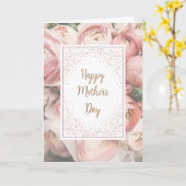 エレガントな母の日のカード カード (黄色い花)