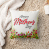 エレガントな母の日のデザイン編集可能 クッション (ブランケット)
