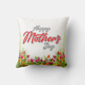 エレガントな母の日のデザイン編集可能 クッション (裏面)