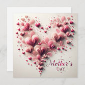 エレガントな母の日のパーソナライズ シーズンカード (正面/裏面)