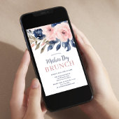 エレガントな母の日のブランチ 招待状