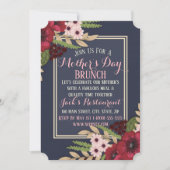 エレガントな母の日の招待状 フラットカード 招待状 (正面)