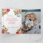 エレガントな母の日 カード (内部)