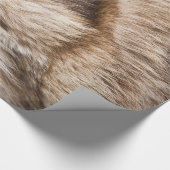 エレガントな毛皮の質 ラッピングペーパー (角)