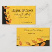 エレガントな民俗昇進のインテリア・デザイナーがあります 名刺 (正面/裏面)