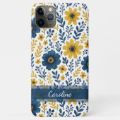 エレガントな民族的地中海風の花柄アート Case-Mate iPhoneケース (裏面)