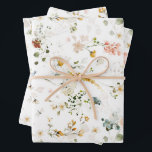 エレガントな水彩のワイルドフラワーガーデン ラッピングペーパーシート<br><div class="desc">美しい水彩で描かれた、気まぐれなワイルドフラワーガーデンのテーマで、すべての慎重さを風に投げ捨てましょう。結婚式、誕生日、母の日、ブライズシャワーなど、ラッピングするギフトがたくさんあります</div>